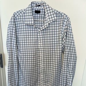 JCrew Ludlow shirt in white windowpane